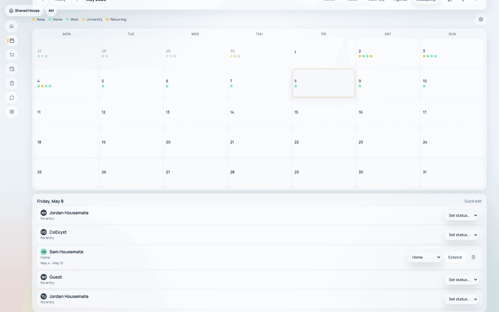 Calendar & Availability product screenshot for Availability