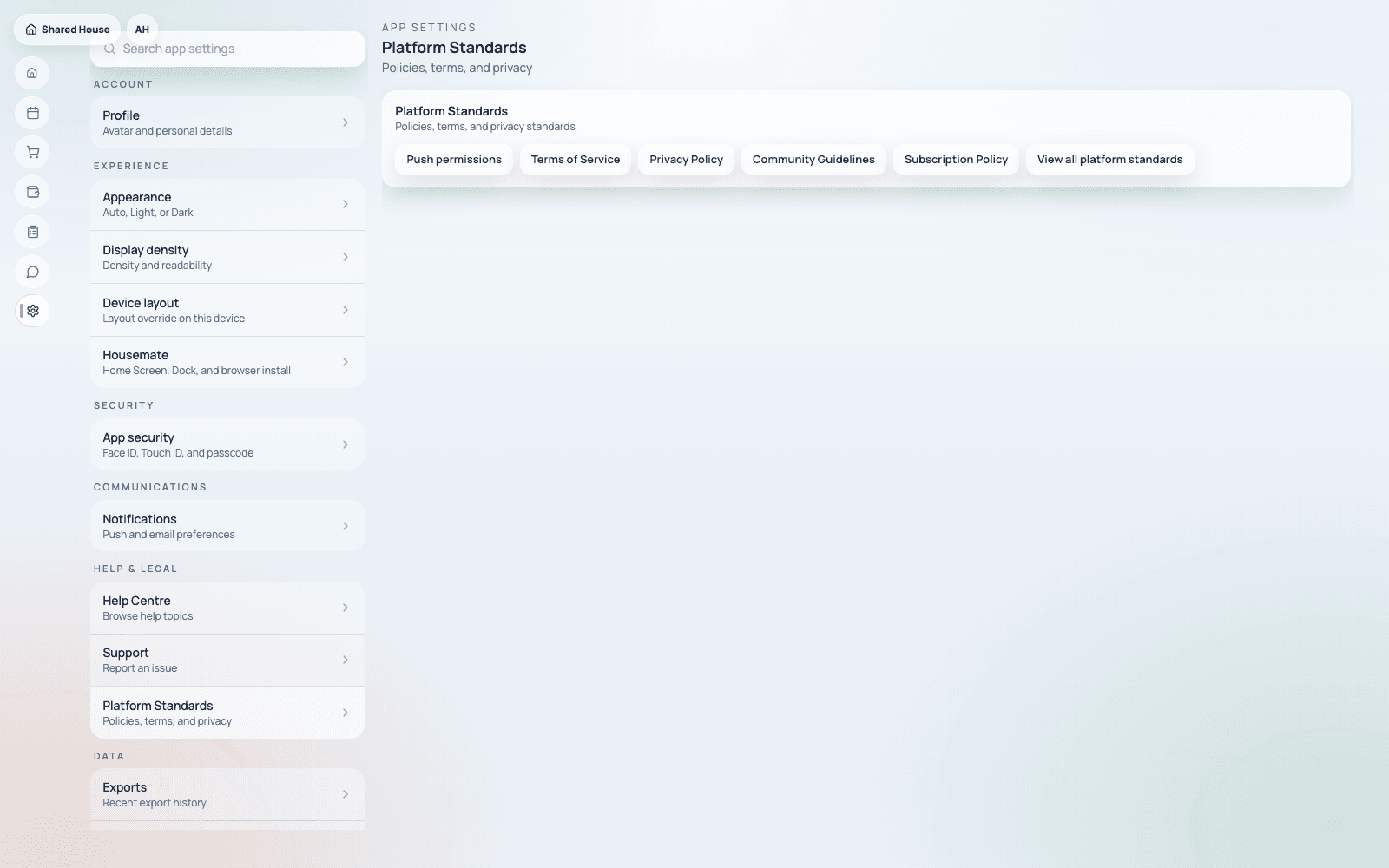 Privacy & Boundaries product screenshot for Masking protects context