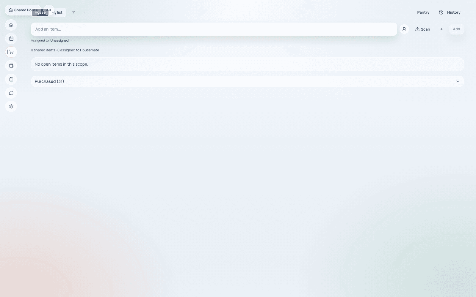 Privacy & Boundaries product screenshot for Shared records stay clear